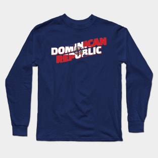 The Dominican Republic Vintage style retro souvenir Long Sleeve T-Shirt